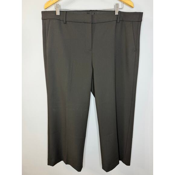 J. CREW High Rise Peyton Wide Leg Pant Four Season Stretch Black Women's 18 New - Picture 7 of 12
